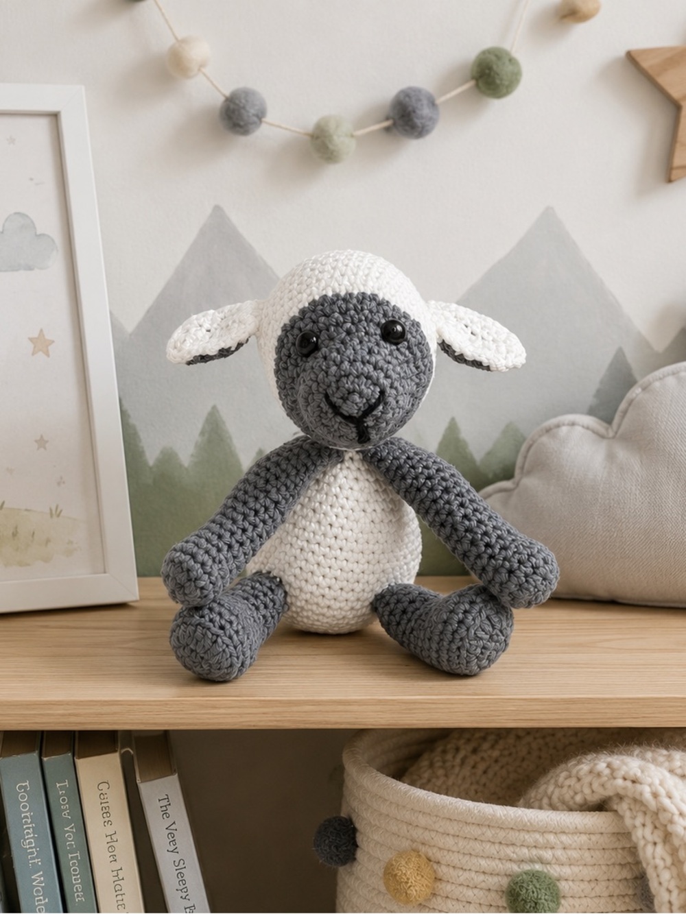 Lamb Handmade Crochet Amigurumi Doll Kids Decor